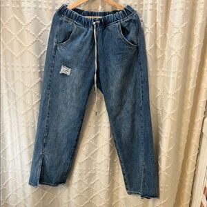 One Teaspoon Blue Denim with Gold Accents